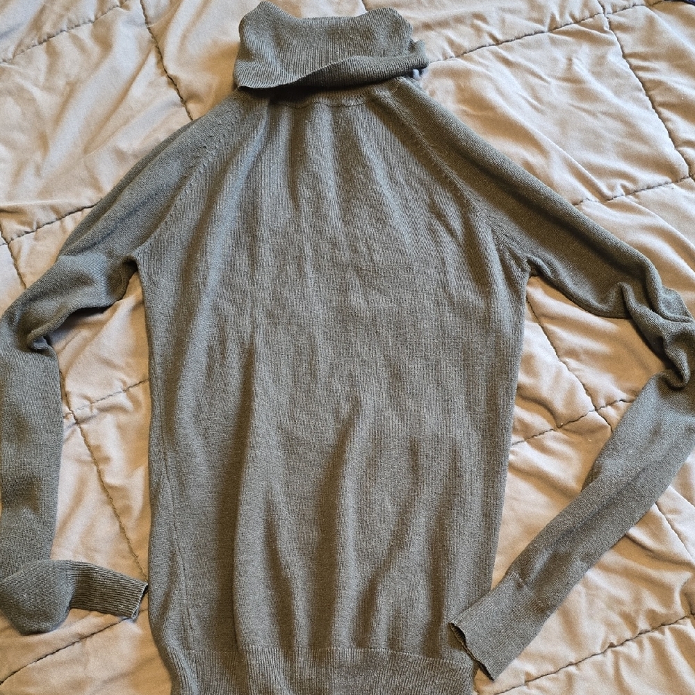 Gray Turtleneck Sweater